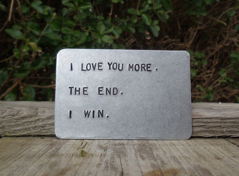 I Love You More The End I Win Wallet Insert Boyfriend Funny Gifts For Men Women Anniversary Personalised Birthday Him Husband Valentines Day Bags Purses Wallets Money Clips Valresa Com