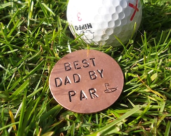 Solid Copper PERSONALISED Ball Marker GOLF GIFTS For Him Fathers Day Golfing Accessories Sports Wedding Favors for Men Coin Dad Grandad love