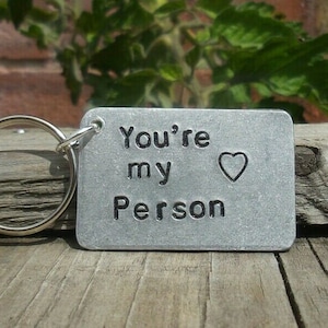 You&#39;re My Person Keyring Funny Gifts Boyfriend Girlfriend Gift For Men Anniversary Keychain Personalised Him Her Birthday Husband Love