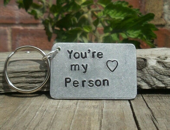 You're My Person Keyring Cute Gifts Boyfriend Girlfriend Gift For Men  Anniversary Keychain Personalised Christmas Birthday Husband Love