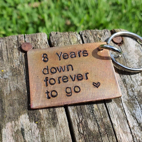 Portachiavi 20° Anniversario Di Matrimonio Per Lui E Lei - A Forma Di Cuore - Inciso "La Cosa Migliore Che Mi Sia Capitata" - Acciaio Inox