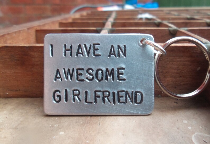 FIANCE Keyring Keyfob I Love You Birthday Valentines Novelty Fun Gift Keepsake