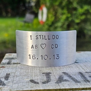 Je fais toujours la plaque d'anniversaire 10e anniversaire de mariage carte en métal estampée à la main personnalisée mari femme cadeaux ornement décoration en aluminium
