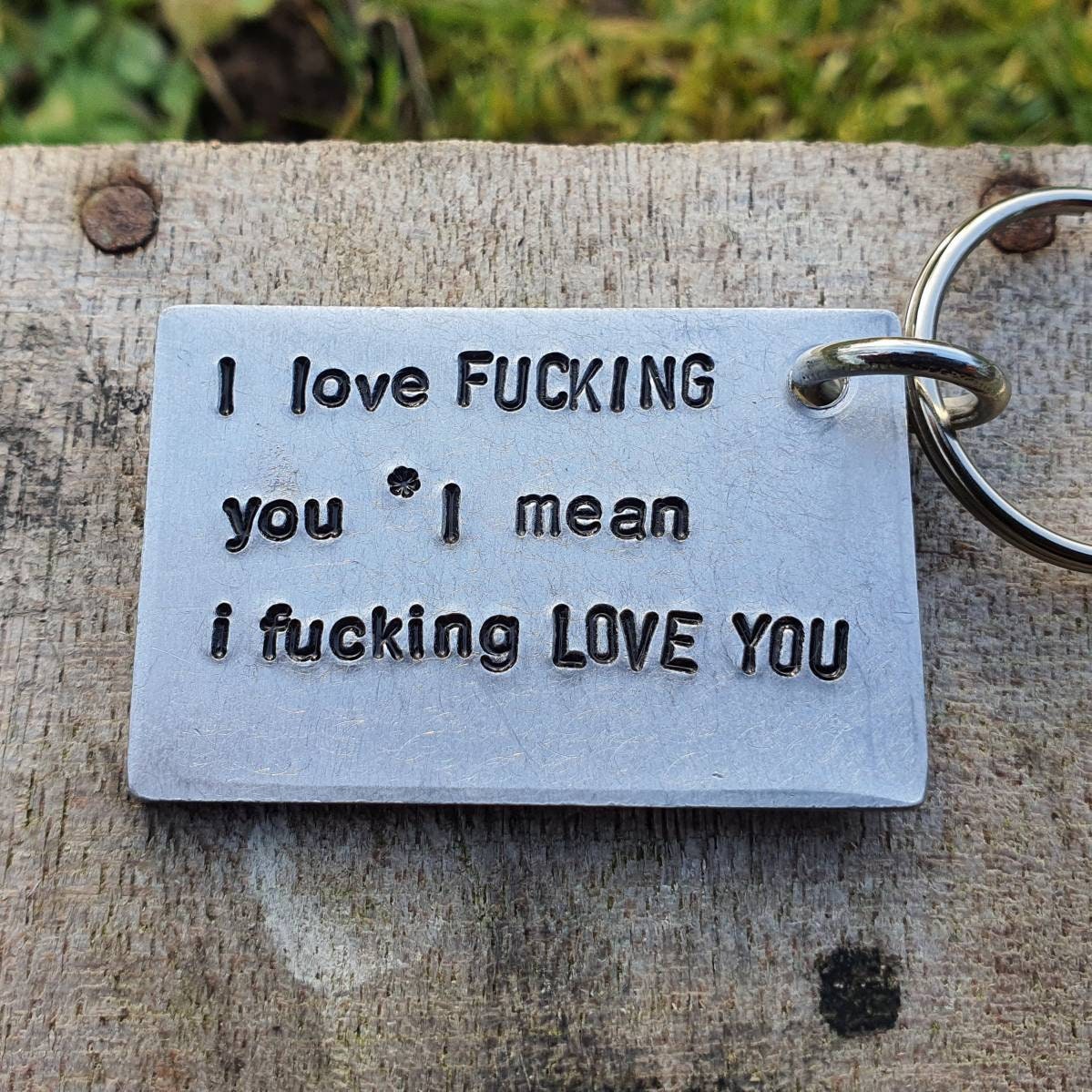 I Love FUCKING You Funny Christmas Keyring Gifts for Him