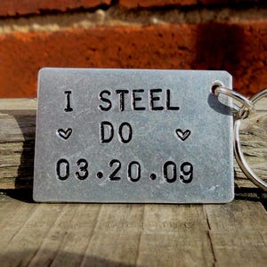 I STEEL DO Personalized 11 YEARS 11th Wedding Anniversary Gifts For Men Women Husband Wife Traditional Love Accessories 11 Years Customised