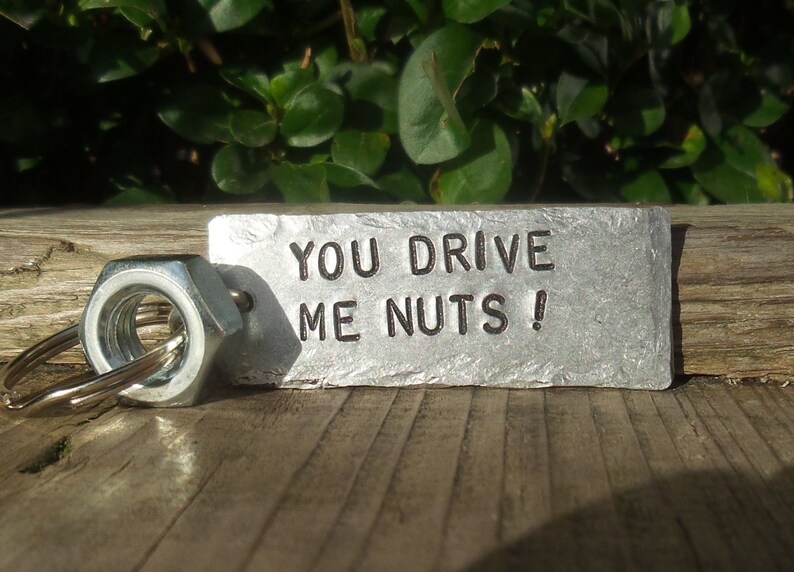 You Drive Me NUTS Keyring Funny Gifts for Him Steel 11th Etsy