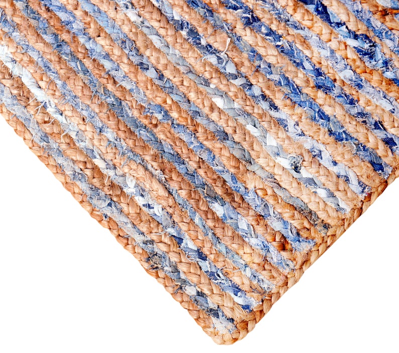 Handmade Jute and Recycled Denim Rug Etsy Ireland