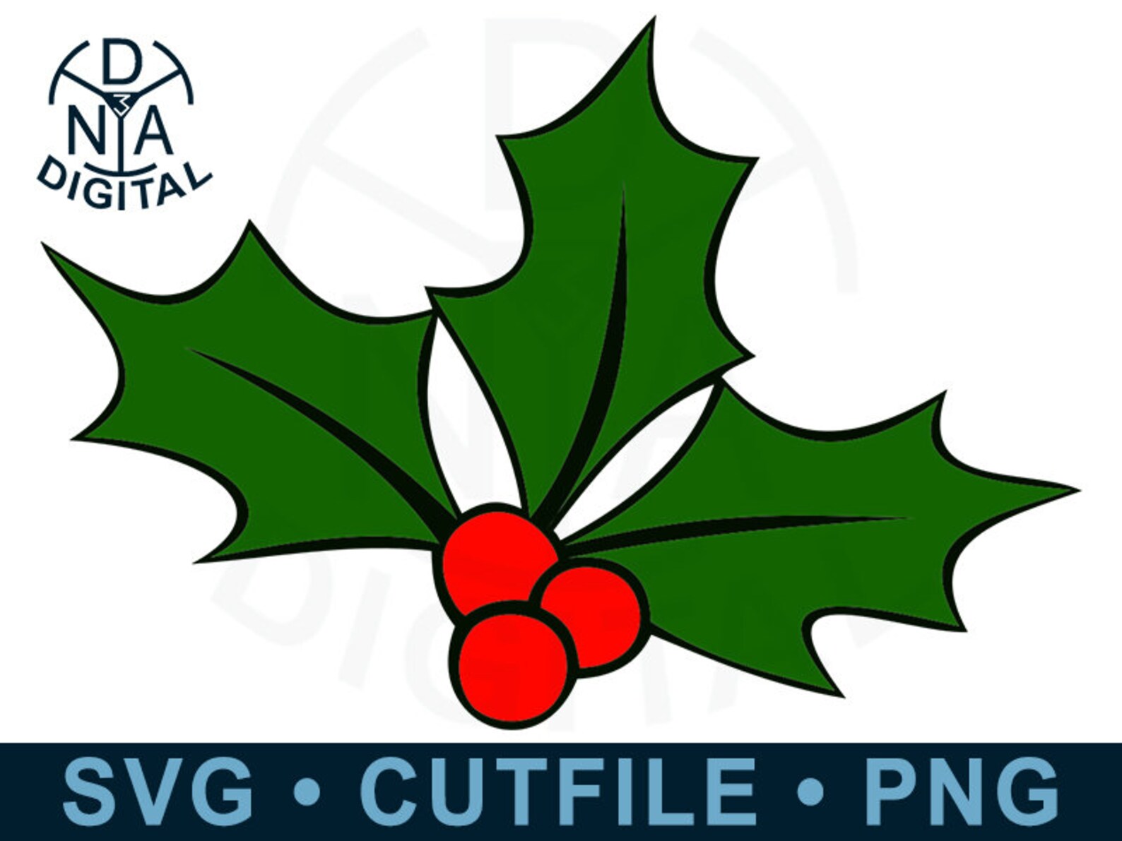 Mistletoe SVG PNG Cut File Stencil Christmas CLIPART Etsy