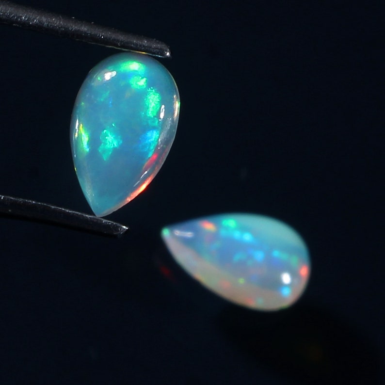 AAA 1 CTS 100/%Natural Ethiopian Amazing Fire Opal Cabochon October Birthstone Gemstone Stone For Jewelry Gift For Her