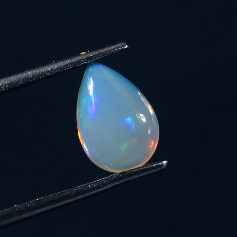 AAA+ 100/%Natural Ethiopian Amazing Fire Opal Cabochon October Birthstone Gemstone Stone For Jewelry Gift For Her 9-7 MM