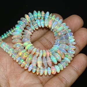 100% Natural Ethiopian Opal Beads, Fancy Shape, Multi Color, 6-11 MM