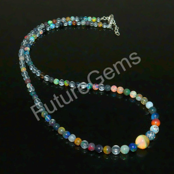 Ethiopian Opal Balls | Rainbow Opal | Welo Opal | Fire Opal | Gemstone Balls | Faceted Opal | Rondelle Opal Beads | Handmade Jewelry