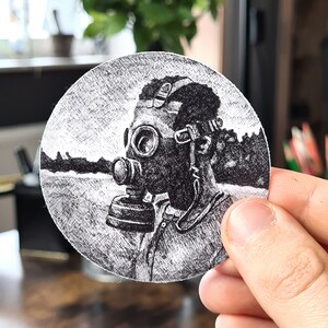 Circle #40 - Hope | Premium Sticker | Vinyl 3&#39;&#39; | Pen and Ink Art | Hand Drawn