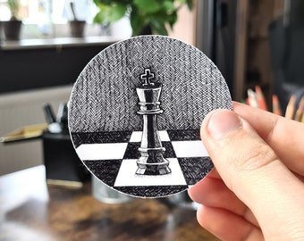 Pattern | Premium Sticker | Vinyl 3'' | Pen and Ink Art | Hand Drawn | No. 10