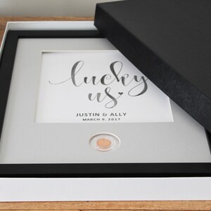 Gift Box Add on | Two-piece Gift Box | Coin Art Gift Packaging | Black and White Gift Box