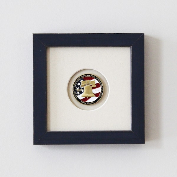 Challenge Coin Display | DIY Frame Kit for Coins | Coin Display | Coin Holder | Military Gift | Frame Kit | Army Gift | Marine Corps Gift