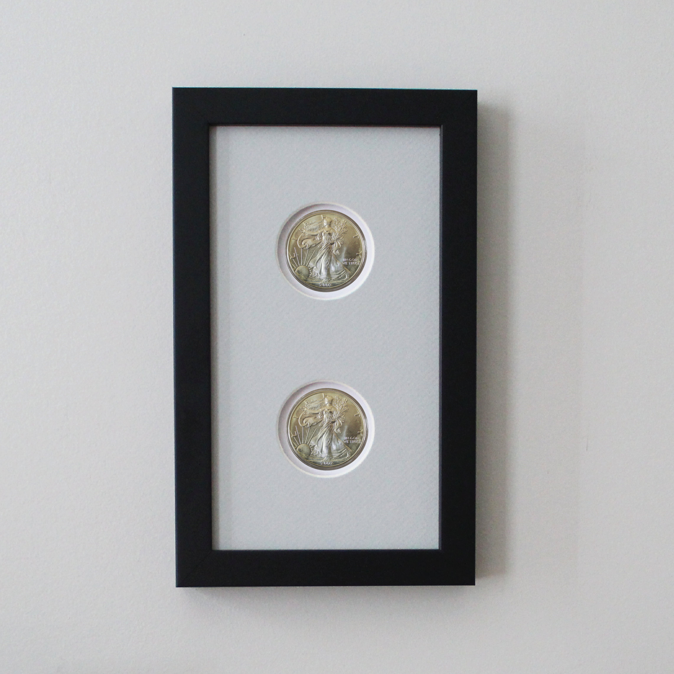 Double Coin Frame DIY Frame Kit for Two Coins Coin Display Etsy
