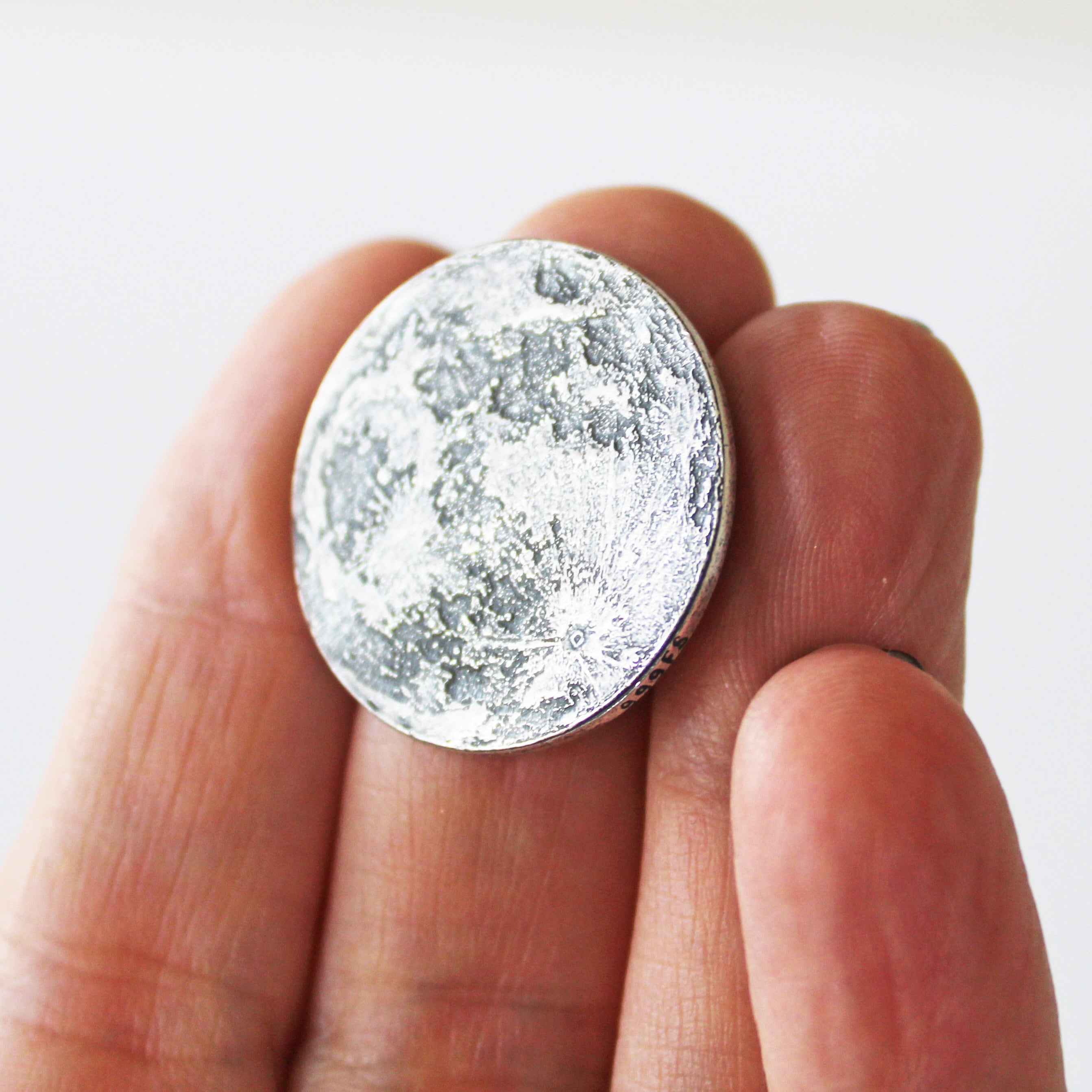 Full Moon Coin | Moon Coin | Moon Charm | Love You to the Moon and Back |  Silver Moon Coin | Copper Moon Coin | Brass Moon Coin - Etsy