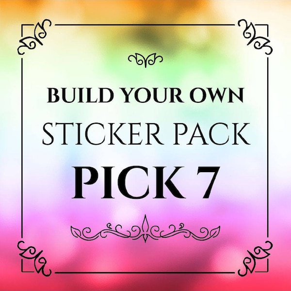 Build your own Sticker Packs Water Resistant Sticker for Kindles, waterbottles, laptops, smut stickers, bookish merch