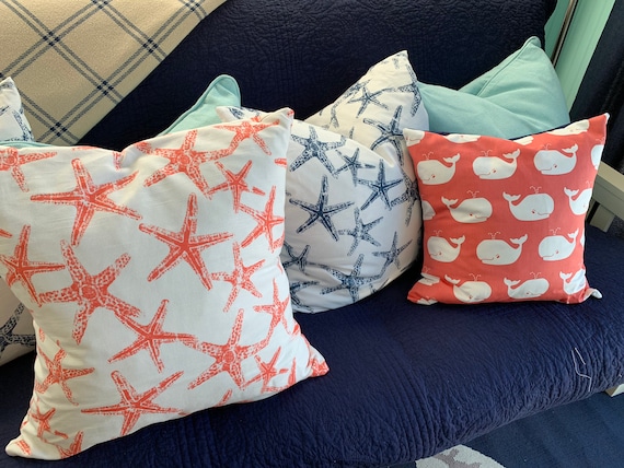 beachy pillows