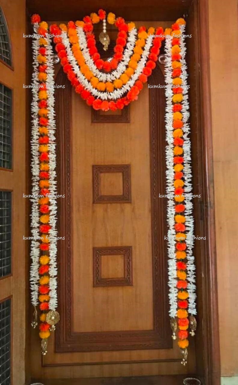 Indian Handmade Artificial Flower Door Valence Door Hanging Etsy