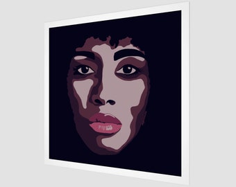 Portrait of a Woman | Fine Art Print | Pop Art Square Wall Decor