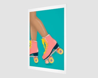 Roller Skate Art | Portrait Rectangular Fine Art Print