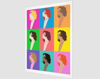 Pop Art Wall Decor | Colourful Art Print | Vertical