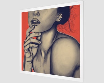 Portrait of a Woman | Pop Art | Square Fine Art Print