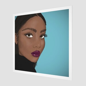 Portrait of a Woman | Pop Art | Square Fine Art Print