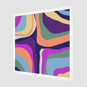 Abstract Art | Colourful Art Wall Decor | Square