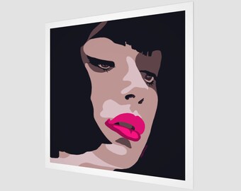 Portrait of a Woman | Fine Art Print | Pop Art Square Wall Decor