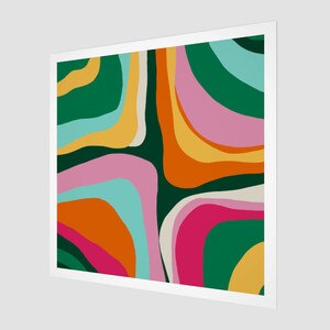 Abstract Art | Colourful Square Wall Decor