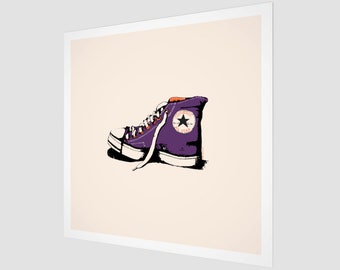Conversation Purple | Digital Painting | Pop Art | Wall Decor | Square | Fine Art Print | The ADD Art Shop