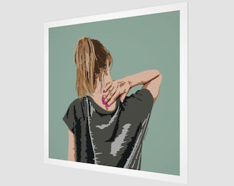 Portrait of a Woman | Pop Art | Square Fine Art Print