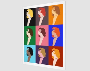 Pop Art Wall Decor | Colourful Art Print | Vertical