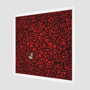Red Abstract Art | Square | Fine Art Print