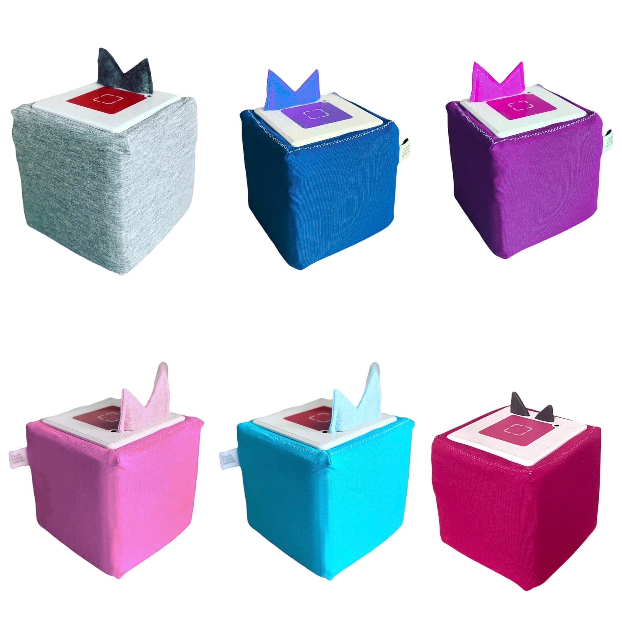 Uni TonieBox housse/housse de protection avec noms en baie, gris, bleu,  rose, rouge, violet -  Canada