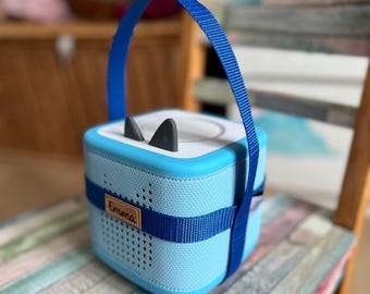 Correa para bolso Toniebox 2 con nombre: correa de transporte, funda, parachoques en 12 colores.