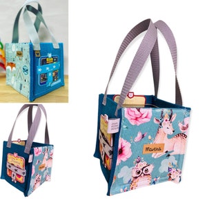 Tigerbox Tragetasche, Tasche, Hülle mit Namen und Aufbewahrung für Tigercards - 50 Stoffe, Tigerboxtasche