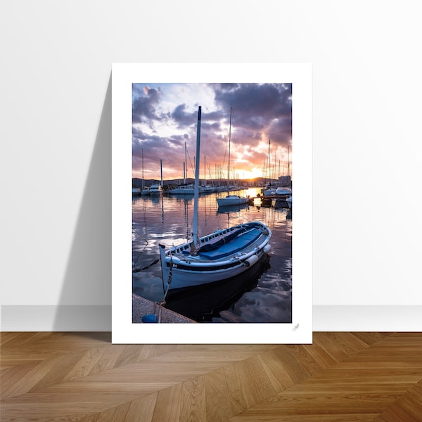 Photographie Bateau Lavandou Sunset Soleil Bormes Les Mimosas Meditérannée Port Mer Bord Sud France Photography Photo Foto Jeffragment