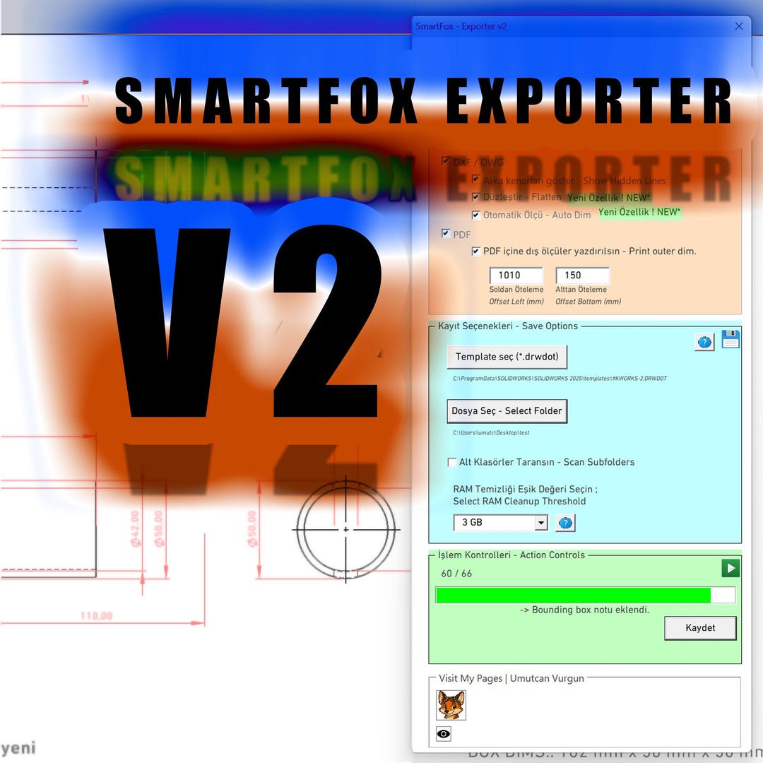 Solidworks Auto Exporter DXF PDF Macro RAM Cleaner - Etsy