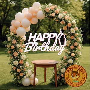 Happy Birthday Giant LED Sign: 3D Printable DIY Kit with Assembly Guide (Instant download)