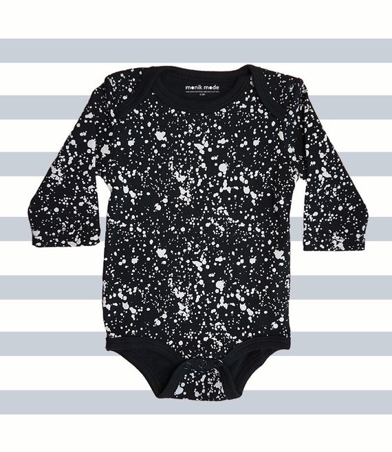 black long sleeve baby onesie