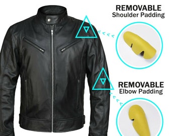 armored leather jacket