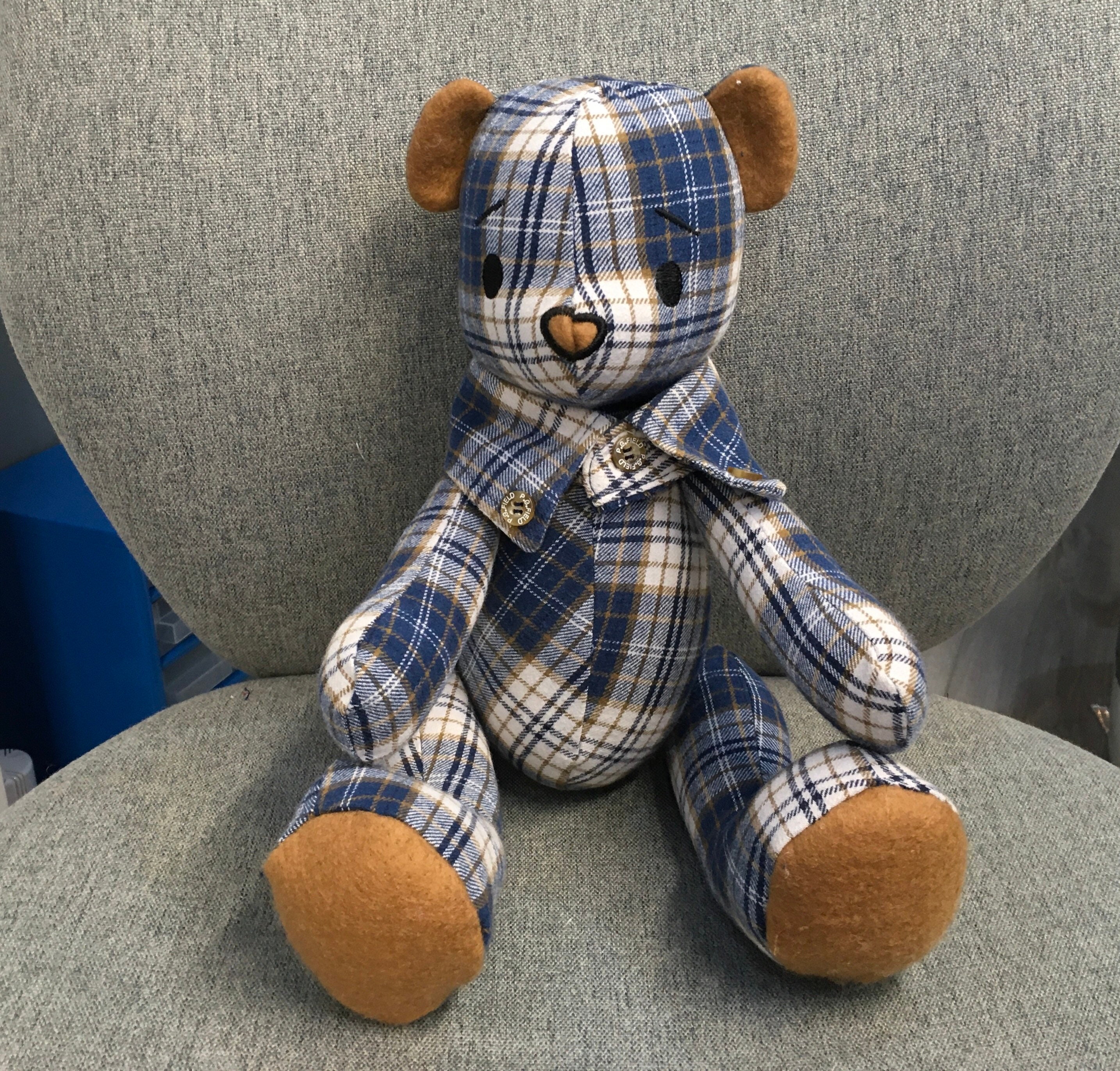 Memory Bear Hand Made For You From A Loved Ones Clothing 14 Etsy Memory Bear Hand Made For You From A Loved Ones Clothing 14 Etsy