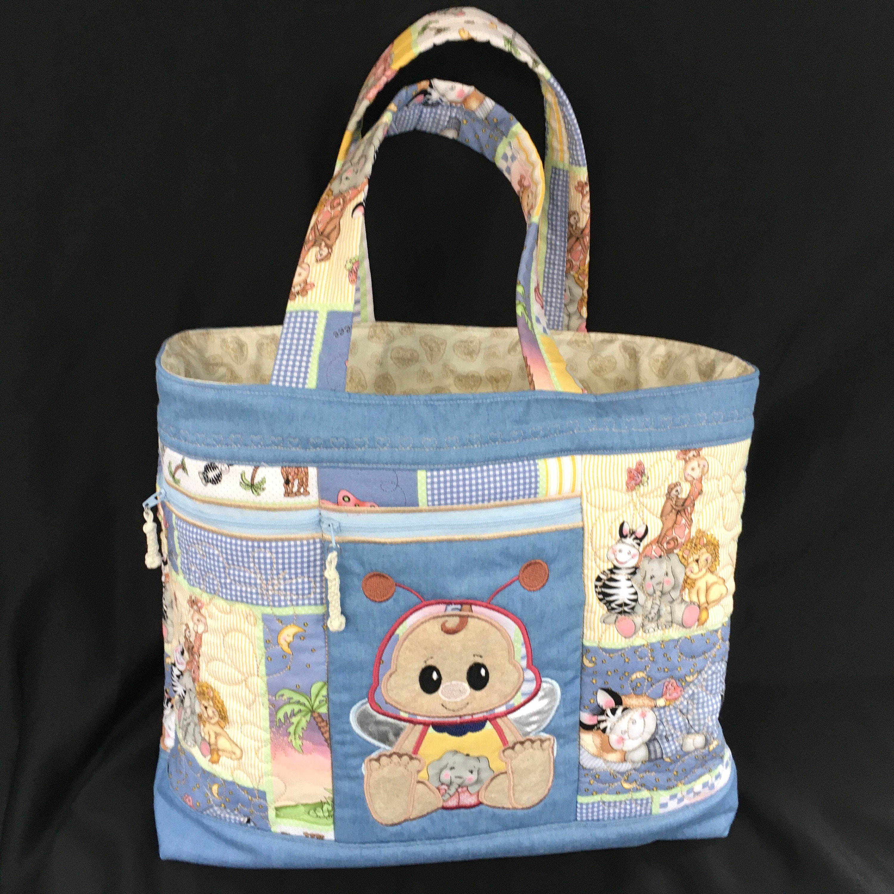 Baby tote bag. Hand made babies bag. Carry all the essentials Etsy.de