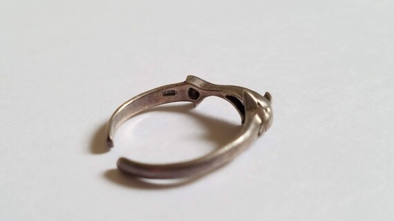 Adjustable Sterling Dolphin Ring - image 9