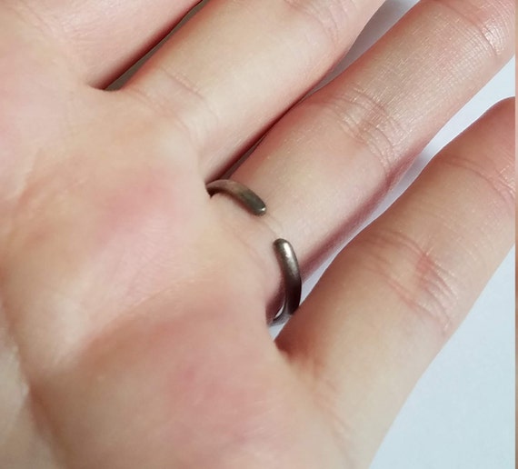 Adjustable Sterling Dolphin Ring - image 2