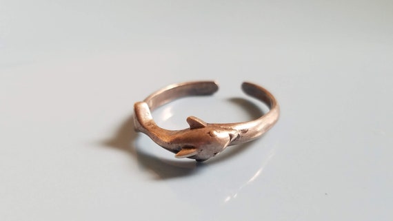 Adjustable Sterling Dolphin Ring - image 4